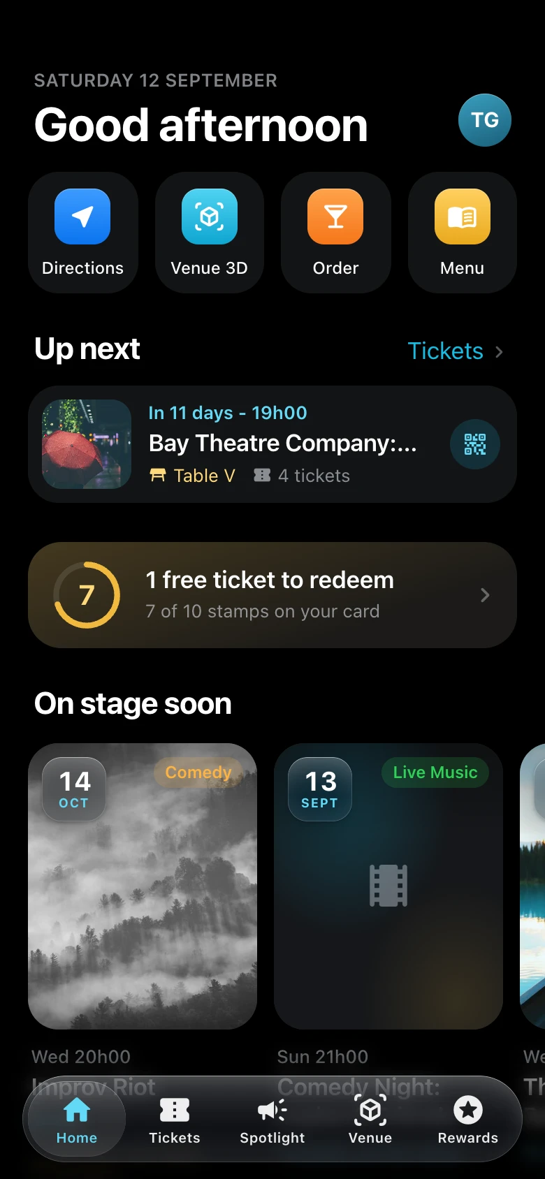 Centrestage Live: Guest mobile app on a phone