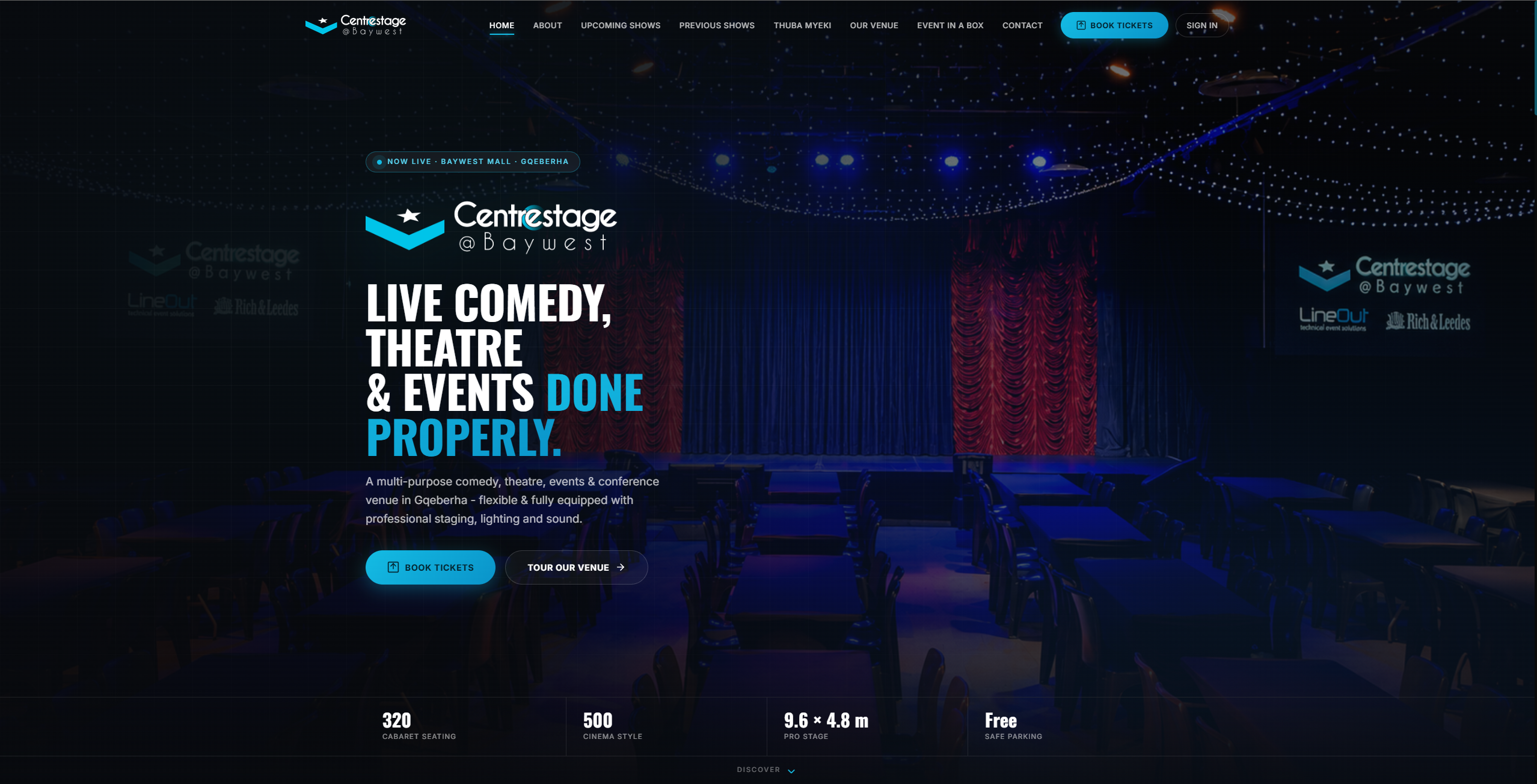Centrestage @ Baywest home page