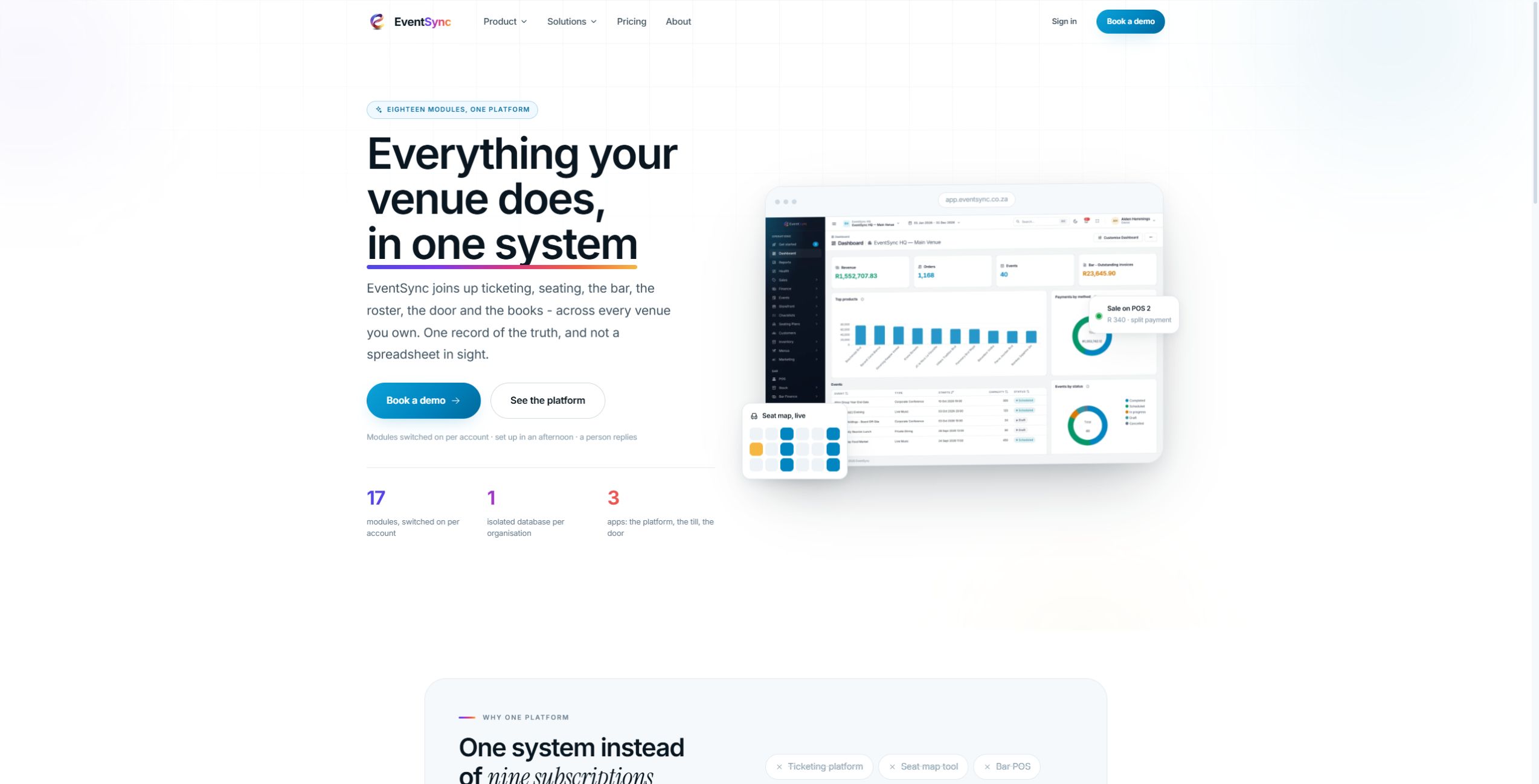 EventSync public website