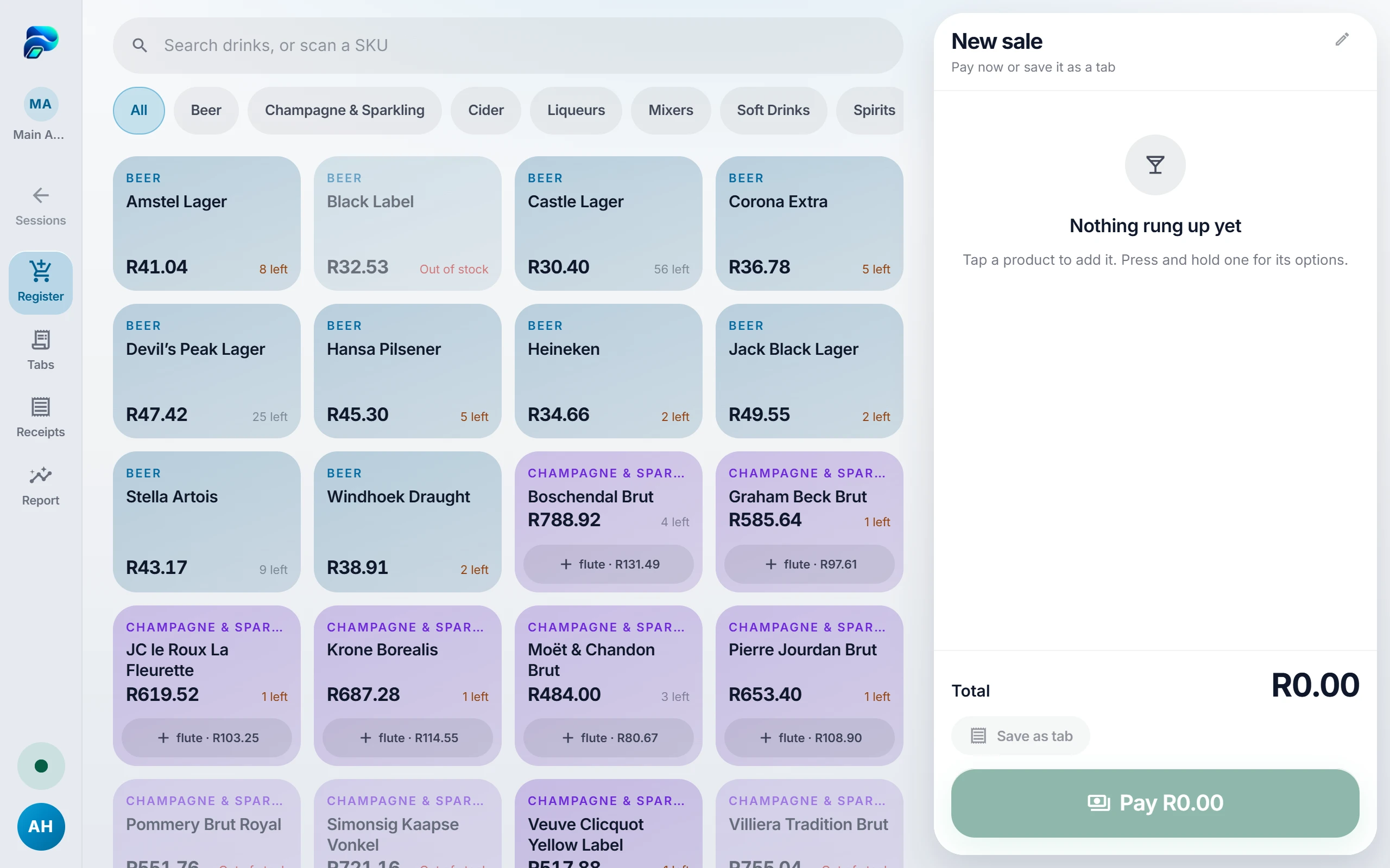 PosSync: Point of sale on a tablet
