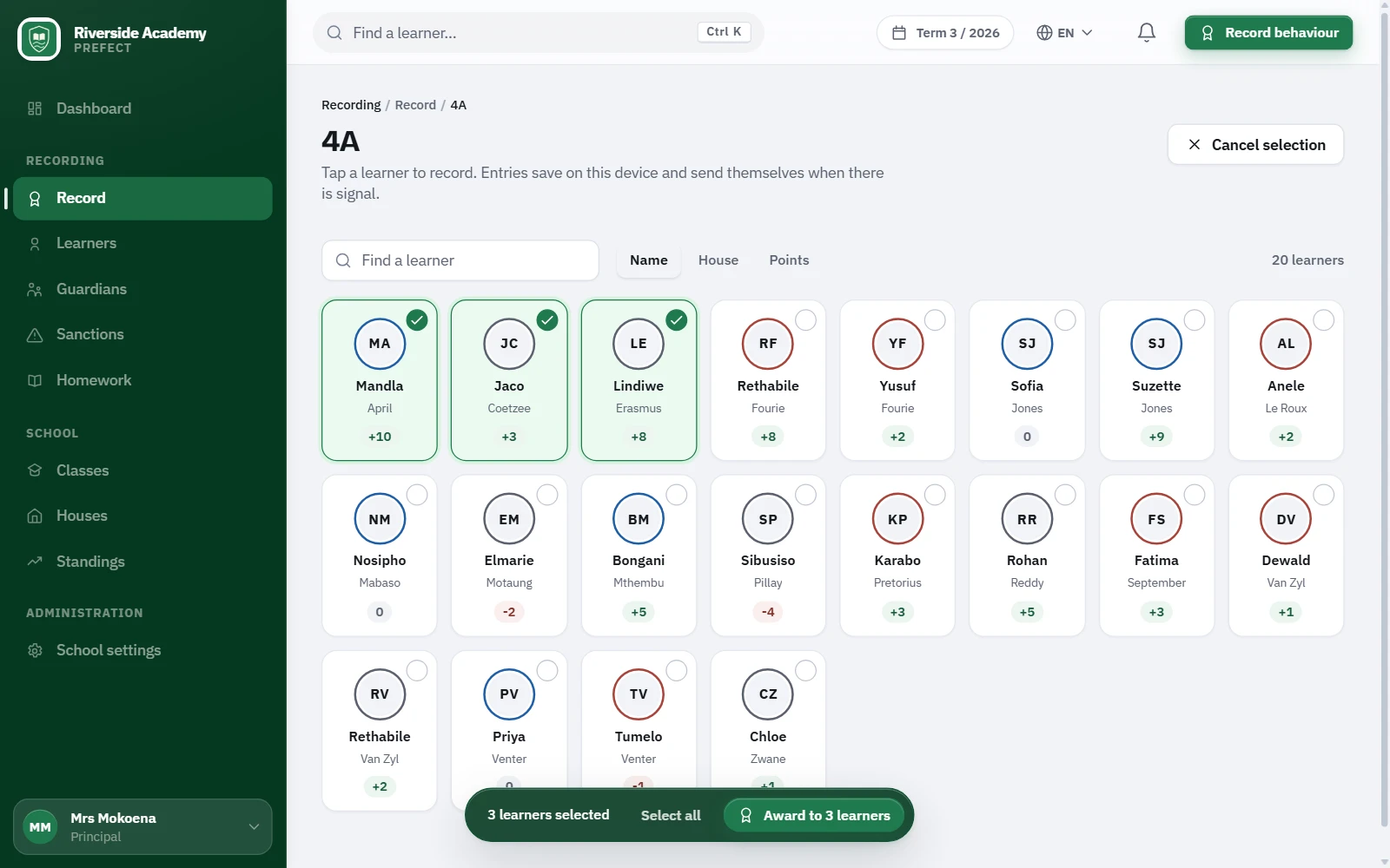 Prefect: School behaviour platform